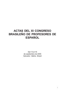 actas del xi congreso brasileño de profesores de español