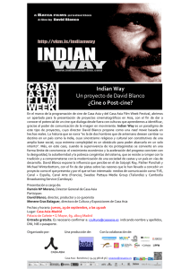 Invitación INDIAN WAY de David Blanco _Madrid