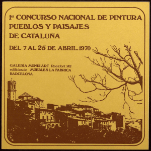 concurso nacional de pintura pueblos y paisajes de cataluña