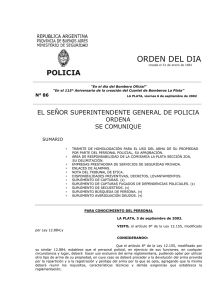OD 86-02 - Ministerio de Seguridad Provincia de Buenos Aires