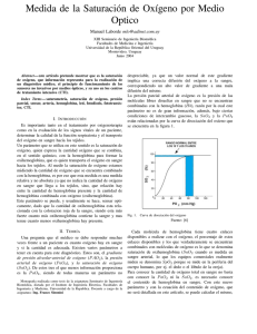 Medida de la Saturación de Oxígeno por Medio Optico