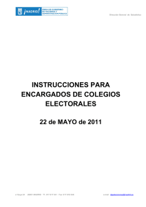 instrucciones para encargados de colegios electorales