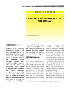 enfoque agudo del dolor abdominal