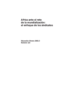 Africa ante el reto de la mundialización: el enfoque de los