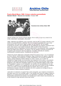Puerto Montt Marzo 1969: Crimen colectivo