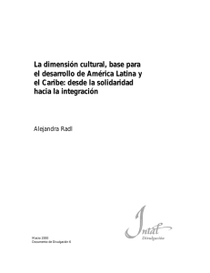 La dimensión cultural, base para el desarrollo de América Latina y