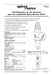 Filtro / Regulador de alta eficiencia MPC2