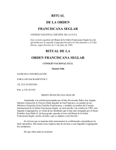 Ritual de la orden franciscana seglar