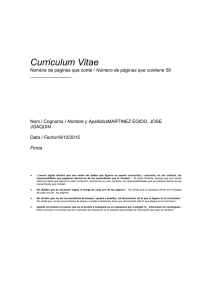 Curriculum Vitae - Departamento de Filología Española