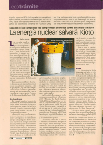 La energiá nuclearsalvara Kioto