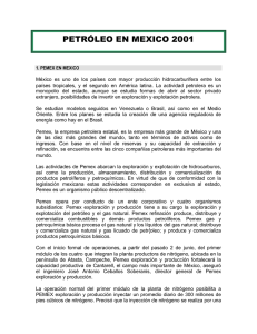 petróleo en mexico 2001
