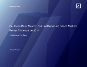 Nota de Riesgos Marzo 2014 Deutsche Bank México