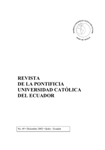 Revista 69 - Pontificia Universidad Católica del Ecuador