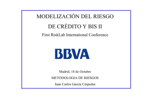 modelización del riesgo de crédito y bis ii