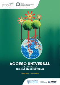 Acceso universal a la energía y tecnologías renovables