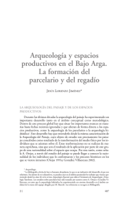 Arqueología y espacios productivos en el Bajo Arga. La formación