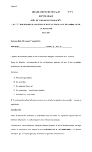 departamento de sociales quinto grado guía de unidad de