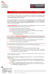 Resumen Ley 15/2010 de lucha contra la Morosidad