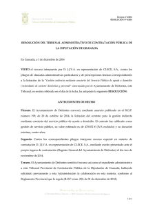 resolución nº 4/2014 - Diputación de Granada
