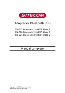 1. Instalación del software Bluetooth