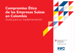 Guías de Compromiso Ético de las empresas suizas en Colombia