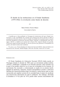 El diseño de las instituciones en el Estado Sandinista (1979