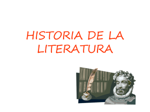 HISTORIA DE LA LITERATURA