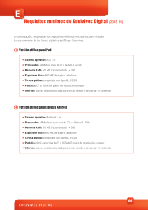 Requisitos mínimos de Edelvives Digital (2015-16)