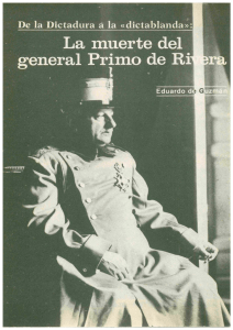 Acomienzos de enero de 1930 don Miguel Primo de Rivera y