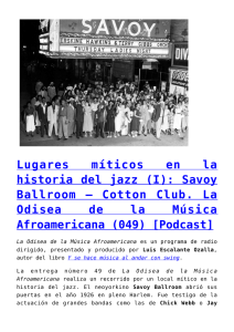 Cotton Club. La Odisea de la Música Afroamericana (049