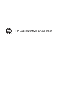 HP Deskjet 2540 All-in-One series