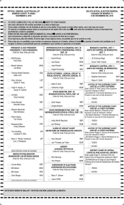 Test Ballot Print Document - Monroe County Supervisor of Elections