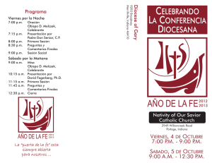 AÑO DE LA FE - Diocese of Gary