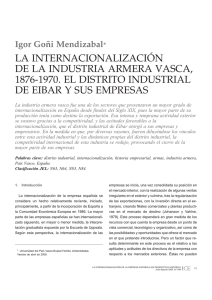 la internacionalización de la industria armera vasca