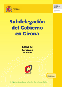 Carta de servicios de la Subdelegación del Gobierno en Girona
