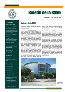 Boletín electrónico nº 403 - Real Sociedad Matemática Española