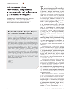 Prevención, diagnóstico y tratamiento del sobrepeso y la obesidad