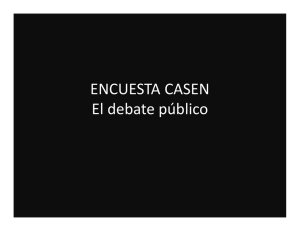 Diaporama: Encuesta Casen. El debate público