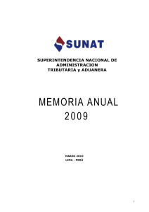 memoria anual 2009