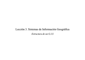 Lección 3. Sistemas de Información Geográfica