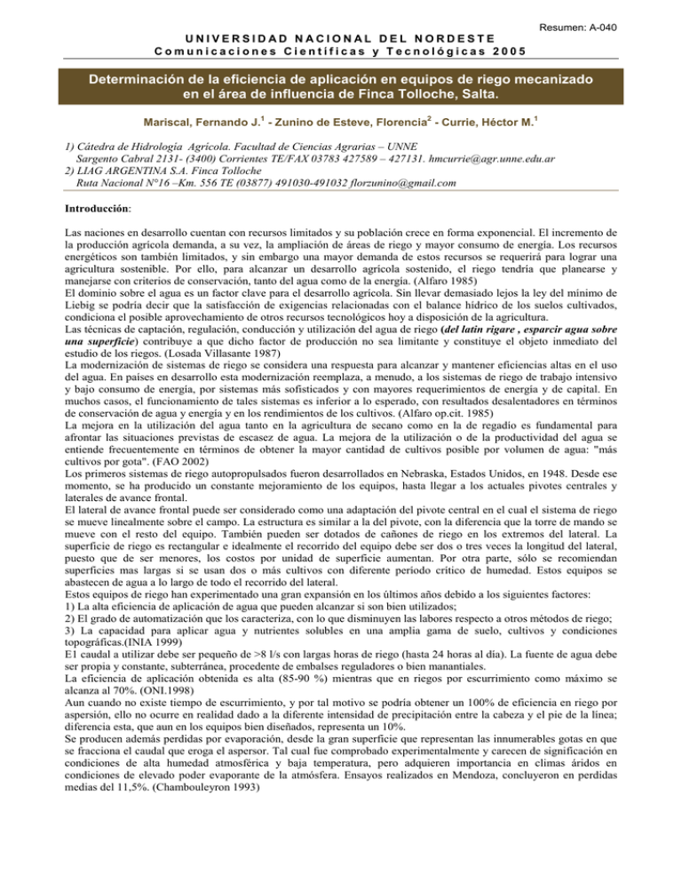 A040 Universidad Nacional del Nordeste