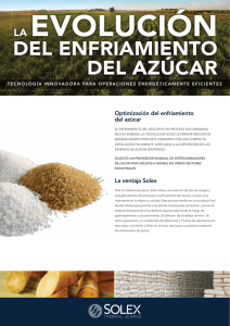 del enfriamiento del az&uacute;car