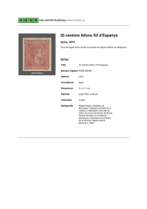 25 cèntims Alfons XII d`Espanya