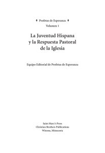 La Juventud Hispana y la Respuesta Pastoral de