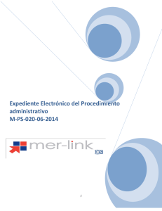 m-ps-020-06-2014 expediente electrónico - Mer-Link
