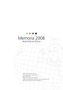 Memoria 2008 - Parte I - Real Instituto Elcano