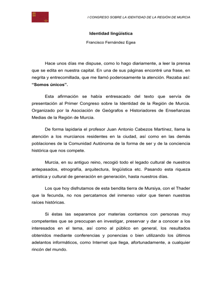 Identidad Ling stica