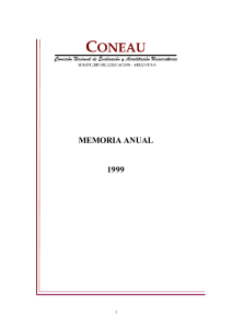 memoria anual 1999