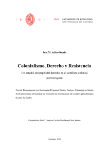 Colonialismo, Derecho y Resistencia - Estudo Geral
