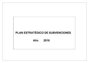 Plan Estratégico de Subvenciones 2016